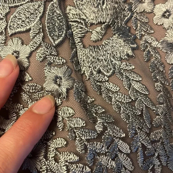 NWOT!! JS Collections Embroidered One Shoulder Maxi Evening Dress - Size 4 - Picture 10 of 16